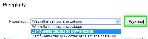 2.2.1. Opis kolumn zamówień Numer ZZ numer zamówienia zakupu Wersja wersja, rewizja zamówienia, z każdą zmianą na zamówieniu, np.