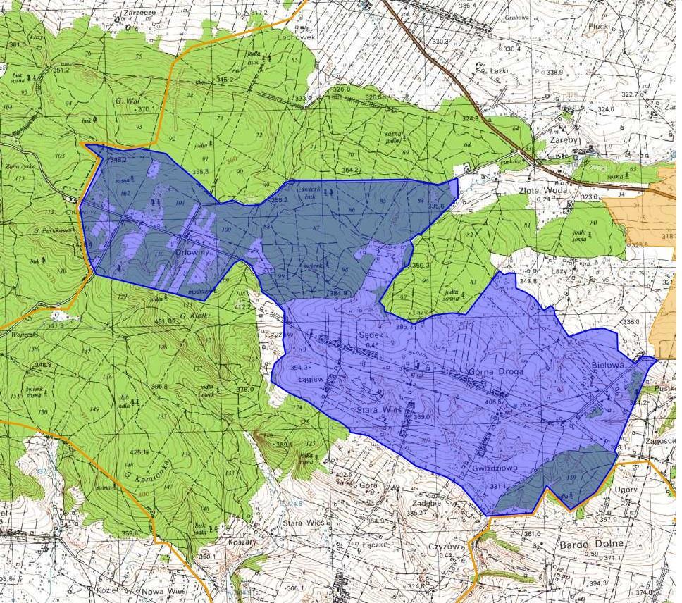 Mapa nr 5 Obszar rewitalizacji
