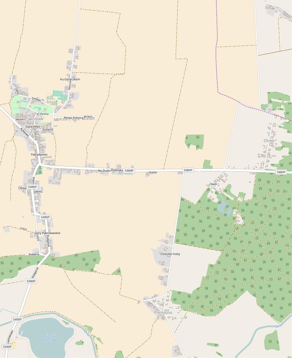 Jaub Sarczesi STARPROJEKT Niedźiadi nr 11, 63-900 Raicz (Tel 513-279-528) loalizacja zadania Naza zadania Przebudoa droi Osieu Inesor Gmina Paosła, ul Kolejoa 2 63-920 Paosła Sadium Doumenacja