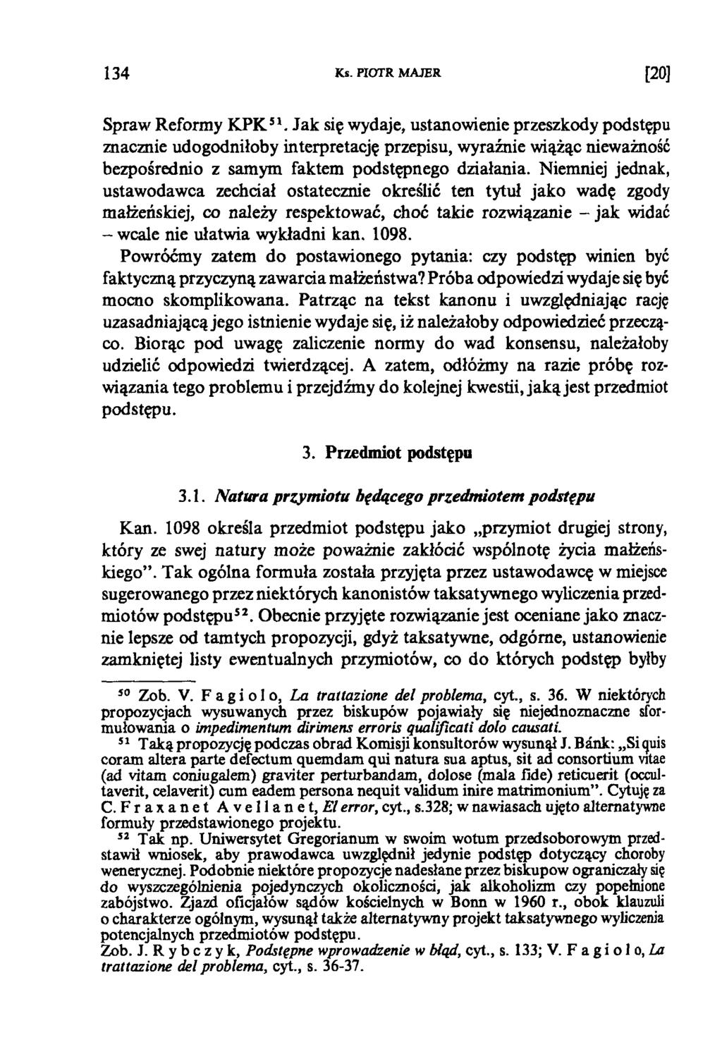1 3 4 Ks. PIOTR MAJER [20] Spraw Reformy KPK51.