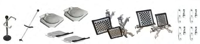 monitor 21,5'', klawiatura, mysz, 4 targety i 4 klamry 10"