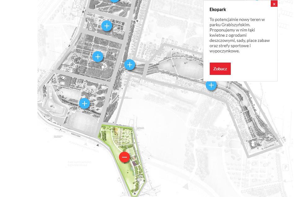 EKOPARK Ryc. Koncepcja Zagospodarowania terenu Park Grabiszyński EKOPARK, nr rysunku 3.7-1, 3.7-2, https://www.wroclaw.