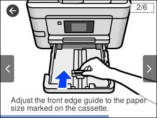 Podstawy korzystania z drukarki Wyświetlanie animacji Na ekranie LCD można wyświetlić animacje instrukcji obsługi, np. wkładania papieru lub usuwania zaciętego papieru.