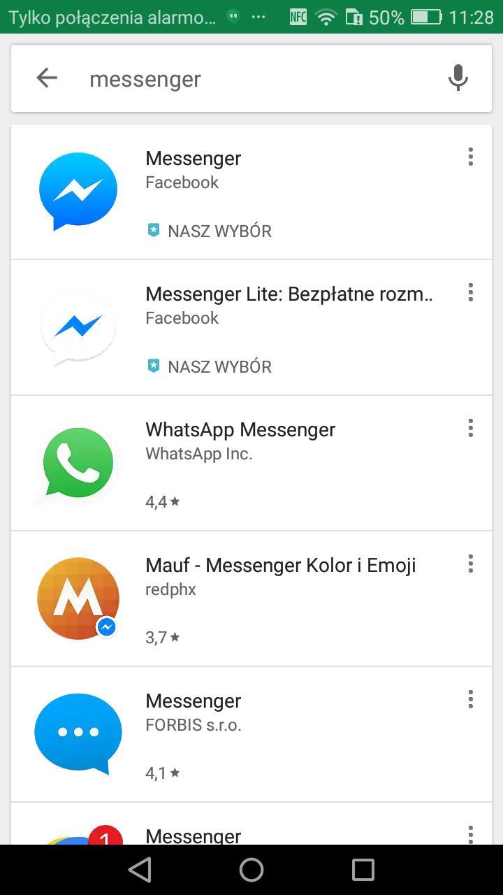 Messenger - Instalacja Już