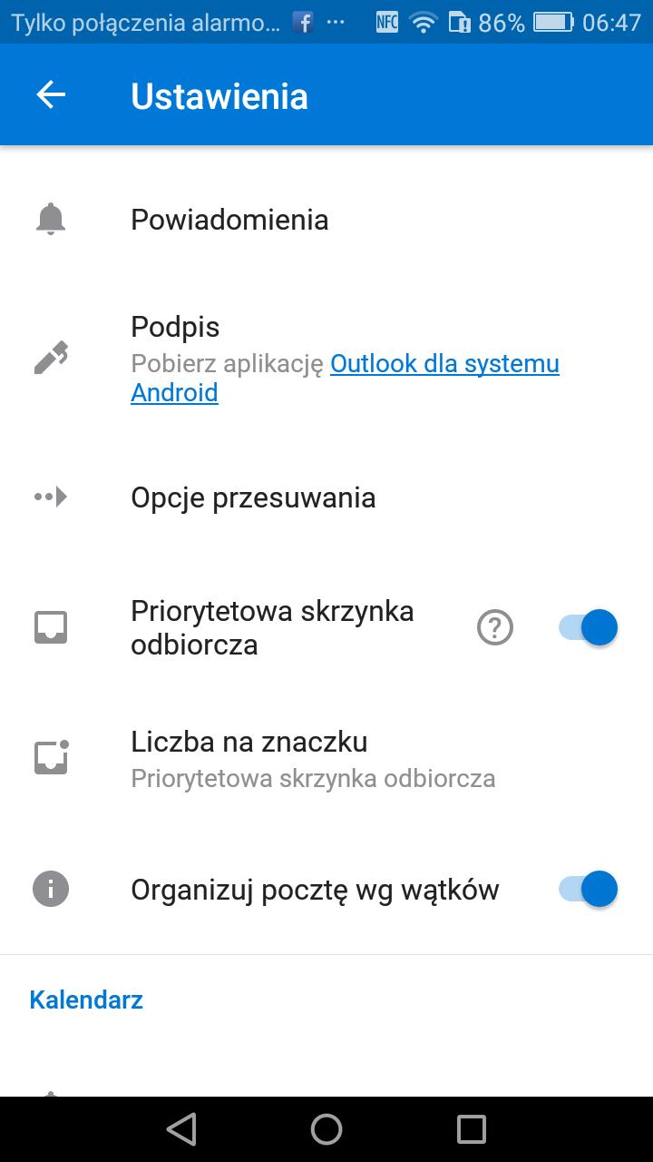 Outlook personalizacja 1.