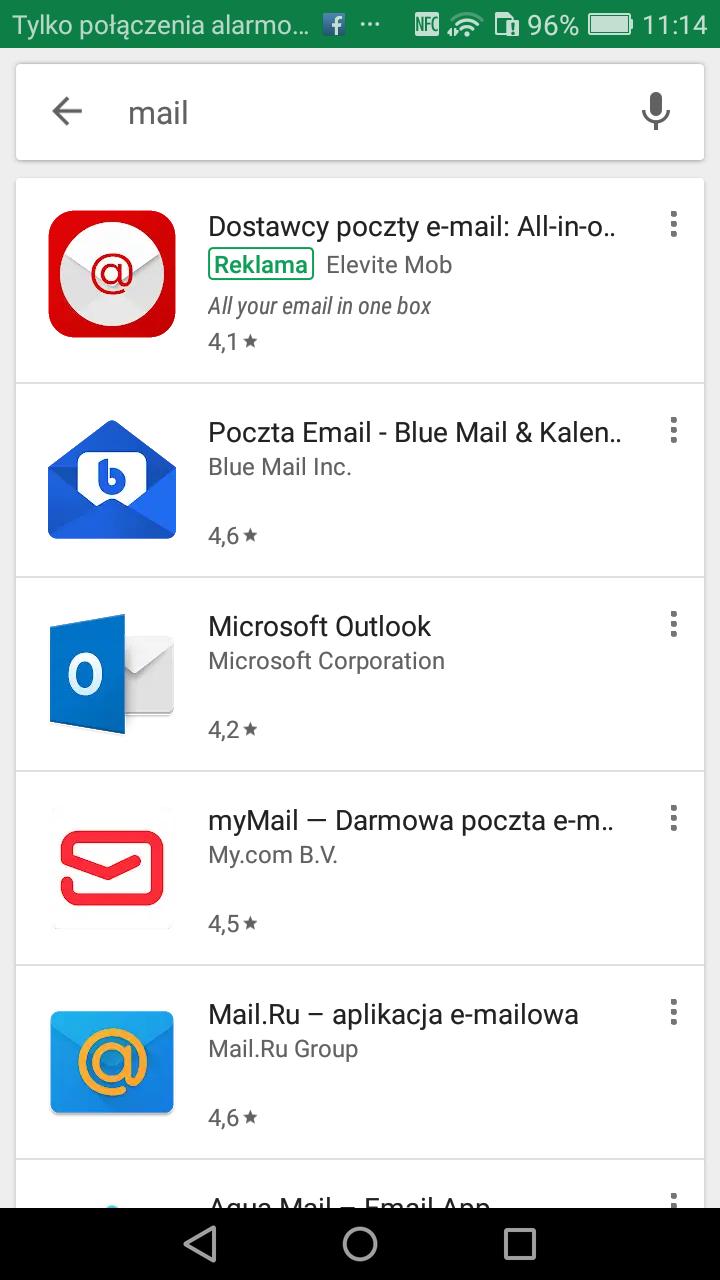 Outlook - Instalacja Już podczas wpisywania