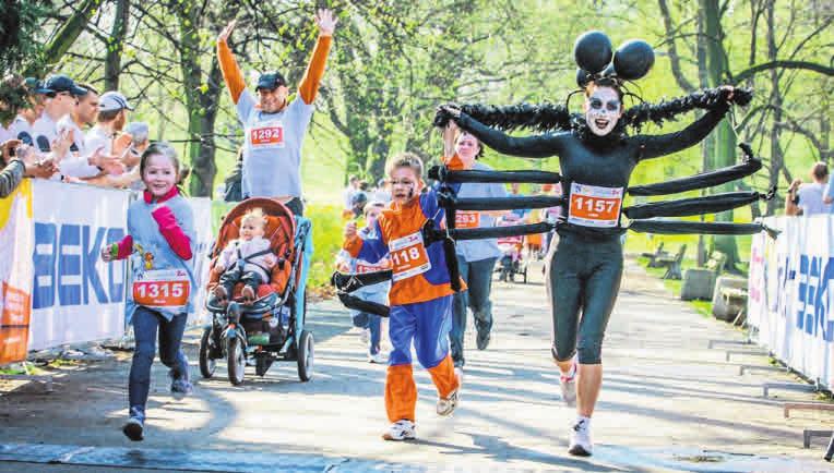 34 34 #aktywnie Limit uczestników wynosi 5000 osób na obu dystansach łącznie Bieg dookoła ZOO.