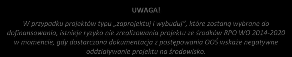 funkcjonalno-użytkowym). W sytuacji stwierdzenia pełnej zgodności ww. dokumentów nie jest wymagane ponowne opiniowanie dokumentacji z przeprowadzonej procedury oceny oddziaływania na środowisko.