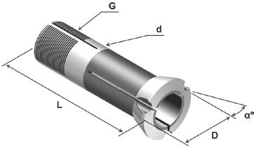 000 Tuleje zaciskowe w wkładem z węglika spiekanego Adjustable guide bushes with hard metal insert QualitätsFührungsbüchsen mit langem Hartmetalleinsatz Цанги с твердосплавной вставкой 0 e wint E F F