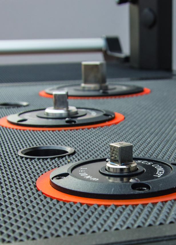 Stanowiska testowe FTY Dynamiczny tester wkrętarek i kluczy dynamometrycznych Funkcje Test narzędzi: klucze (elektroniczne/cyfrowe, klik), narzędzia pneumatyczne, elektryczne i akumulatorowe,