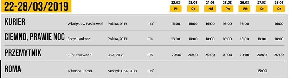 REPERTUAR KIN Kino HELIOS ul. al. Jana Pawła II 25 tel. 75 769 38 65 https://www.helios.