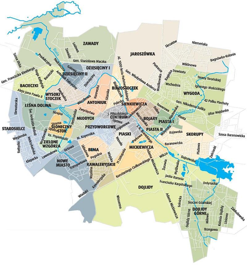 fot. Dawid Gromadzki Mapa osiedli Kliknij w mapę, aby przejść do Miejskiego Systemu Informacji Przestrzennej (GIS).