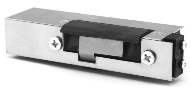 modele standardowe z kontrolą zamknięcia Elektrozaczep BIRA serii EL1 służy do zdalnego przewodowego otwierania metalowych, drewnianych i plastikowych drzwi, szafek lub furtek, stosowany do