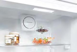przypadku awarii: wizualny i akustyczny Chłodziarka PowerCooling Półki drzwiowe z wysokiej jakości tworzywa z uchwytem na butelki, Tacka na jajka 4 półki GlassLine do przechowywania Sufitowe
