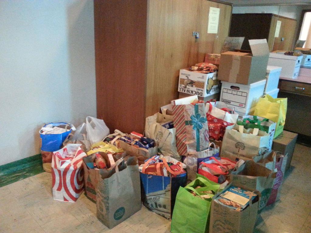 in just one week. The food was donated to the St.
