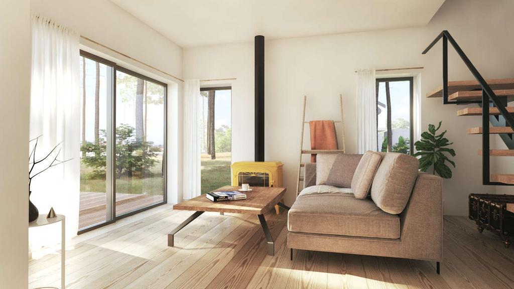 Oferujemy Państwu kameralny styl na powierzchni 57 m2. Domy zostały zaprojektowane tak, aby zapewnić Państwu najlepsze warunki do wypoczynku. Każdy dom jest dwukondygnacyjny.