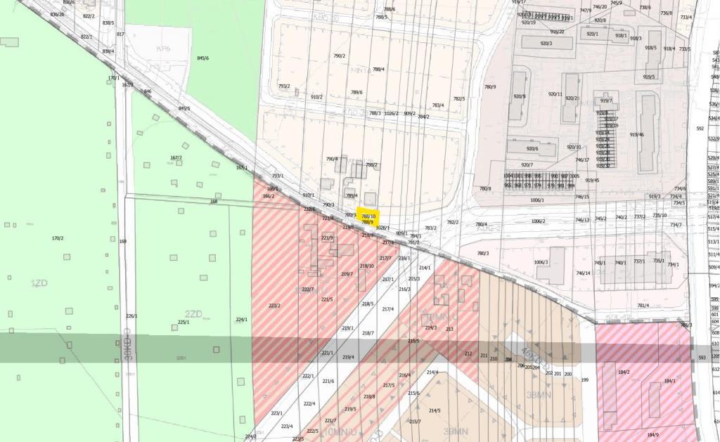 Uzasadnienie przyjętego stanowiska dla wniosków 27, 28 i 29. Wnioski rozpatrzone negatywnie zlokalizowane są w granicach projektowanych osiedli mieszkaniowych: Międzylesie, Przydziałki oraz Pawłówek.