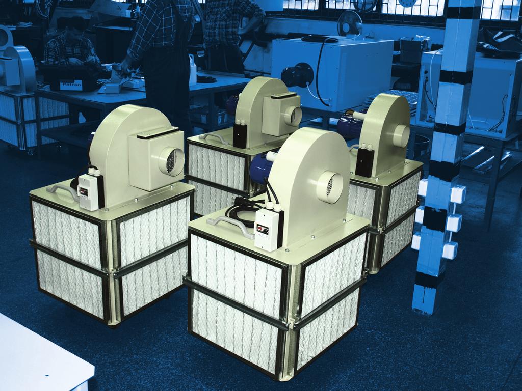 filtracji zanieczyszczeń powietrza w różnego rodzaju procesach produkcyjnych.