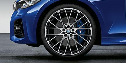 9-calowe obręcze kół BMW Individual ze stopów lekkich Double Spoke 79 I Bicolor Orbit Grey z ogumieniem mieszanym i funkcją jazdy