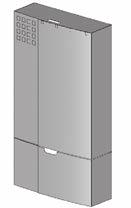 136 140,8 Obudowa nadtynkowa Metal RAL 9016, wymiary (szer., wys., gł.) 600 x 880 x 210 mm Obudowa nadtynkowa (LogoAktiv 35 / 50 kw) 11100.