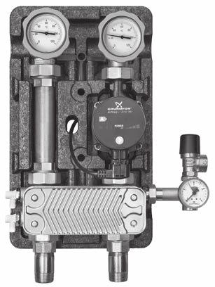 System zabudowy kotłowni do 70 kw Armatura Grupa pompowa edycja 8 Produkt: kompletna grupa montażowa od 1" do 1 ¼" zunifikowane