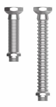 GZ x ¾" GW ¾"x ½" DN 16 80 46006 21,0 105 46007 30,5 180 46008 30,5 flex-fix połączenie Karbowana rura ze stali szlachetnej Inofl ex, produkt nr 1.4404 (1.