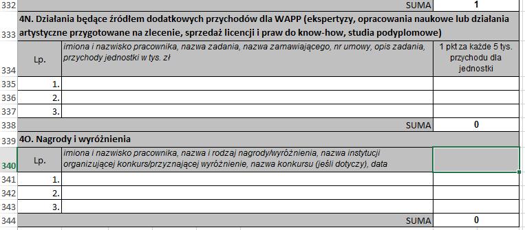 Zestawienie dorobku 2013 + 2014 arkusz Excela z 2013 aktualizacja na 2014 dodanie
