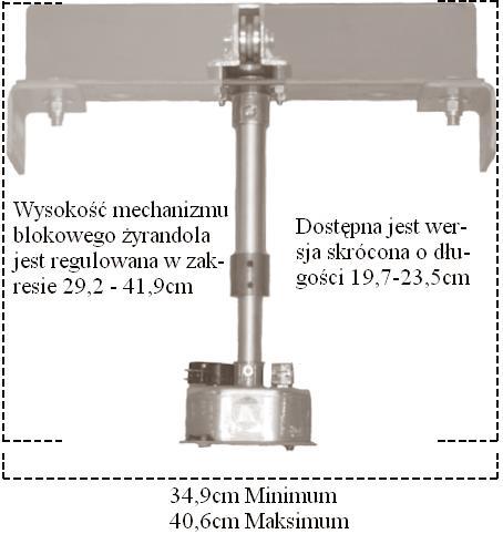 ALL200RM/300RM Mechanizm blokowy żyrandola