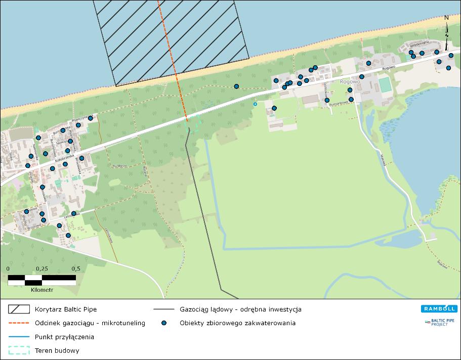 Mrzeżynem a Rogowem Plac budowy