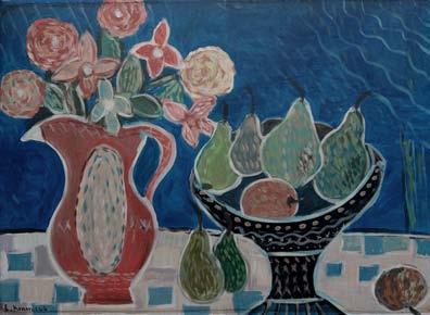 Paweł WRÓBEL (1913-1984) 6 700 zł Wesołe miasteczko, 1975 akryl, płótno, 50 x 80 cm, sygn. p.d.: Wróbel P 1975 r.