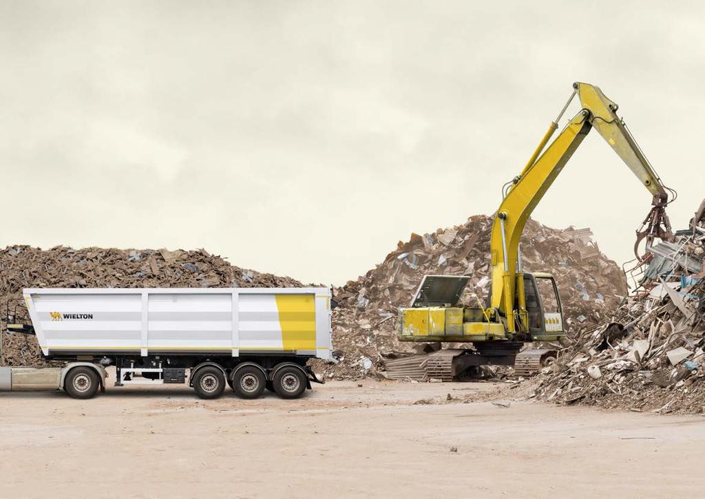 м NAJLEPSZY PARTNER DLA TRANSPORTU ZŁOMU Wywrotka STRONG SCRAP MASTER ze OPTIMA stalową została skrzynią dostosowana ładunkową o do dużej nowych objętości, przepisów drogowych UEMOA.