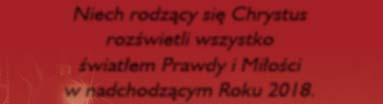 Narodzenia oraz Nowego Roku Wszystkim