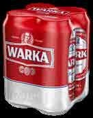 4PAKU* 2 59 Piwo WARKA Classic 4 0,5l 5,8 zł/ll * 0,36