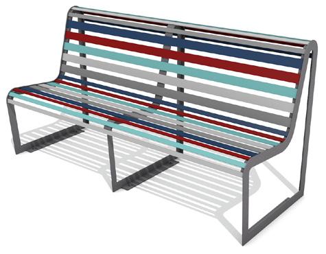 ZEBRA Łaka z oparciem Zebra Zebra Multikolor iok z przou Łaka miejska o nietypoym kształcie i kolorac. Staloa to garancja trałości i ytrzymałości łaki bez zglęu na arunki atmosferyczne.