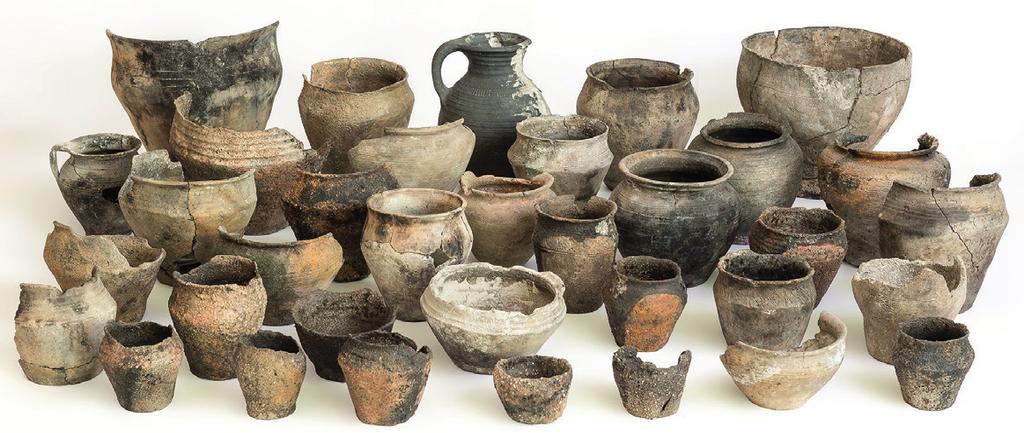 7. Ceramika naczyniowa odkryta w trakcie badań AZP w latach 2011-2015, wybór materiałów. Fot. W. Ochotny lat wymaga to pewnej elastyczności. W niektórych przypadkach inspektorzy ds.