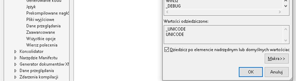 Praca krokowa w trybie Debug. F11 dokonuje szczegółowej pracy krokowej, odnosząc się do każdej pojedynczej instrukcji. Kombinacja F11 + Shift pozwala na wyjście z instrukcji zagnieżdżonych.