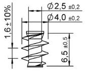 Strona 48 Europejskiej Oceny Technicznej Kształty łba wkręta w przypadku d = 3,5 mm i d = 3,9 mm, wszystkie materiały Łeb płaski stożkowy 75 z soczewką i, z i krawędzi frezujących Łeb FBS Łeb walcowy