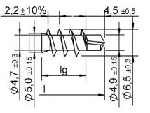 Strona 79 Europejskiej Oceny Technicznej Typy gwintów plus d = 6,5 mm, stal nierdzewna plus plus specjale plus 3.0.