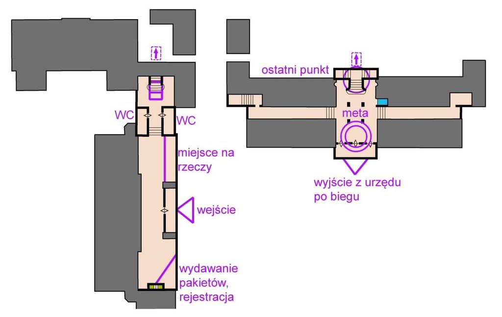 PLAN CENTRUM ZAWODÓW PIKTOGRAMY I SYMBOLE NA MAPIE PIKTOGRAMY SYMBOLE NA MAPIE posadzka windy, zakaz korzystania!