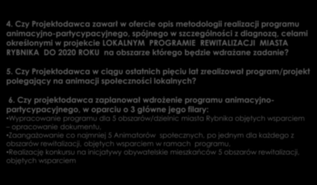 OCENA PROJEKTÓW 4.