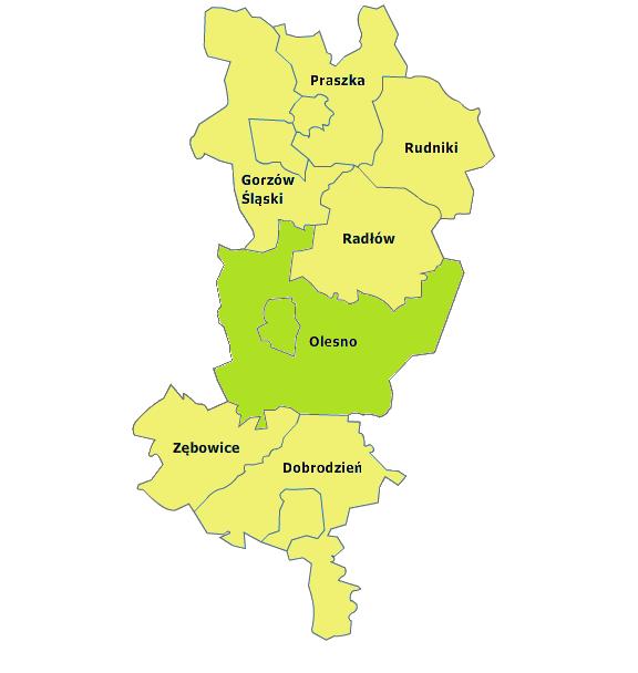 2. Charakterystyka gminy 2.1. Położenie to gmina miejsko-wiejska położona w północno-wschodniej części województwa opolskiego, w powiecie oleskim.