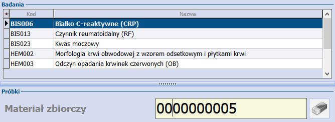 Punkt pobrań w mmedica Opis działania następujących pól: Moduł ewyniki oferuje funkcję automatycznego ewidencjonowania pobrania materiału w księdze zabiegowej placówki.