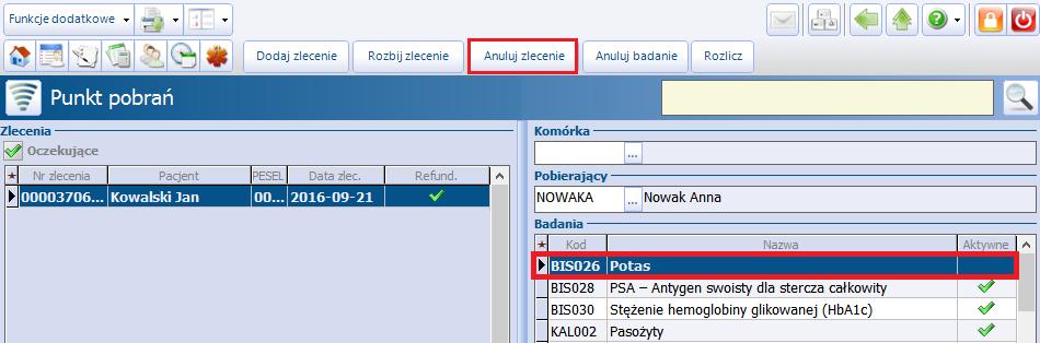 Punkt pobrań w mmedica 4.