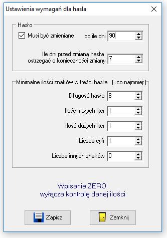 LISTA WPROWADZONYCH ZMIAN W PROGRAMIE SEKAFI. 1.