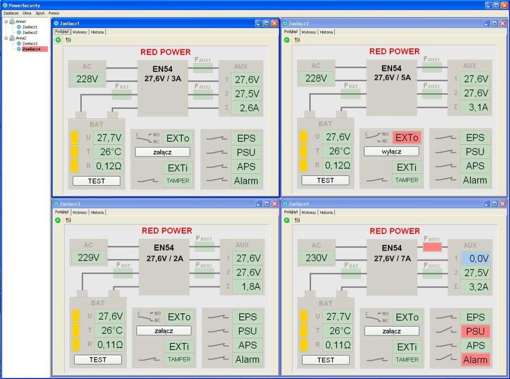 8.5. Program PowerSecurity. Program PowerSecurity dostępny jest na stronie internetowej www.pulsar.pl a jego szczegółowy opis można znaleźć w instrukcji obsługi programu.