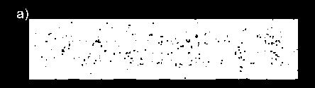 Wyniki detekcji obszarów płaskich (kolor biały) na powierzchni narzędzia ściernego: narzędzie przed obróbką