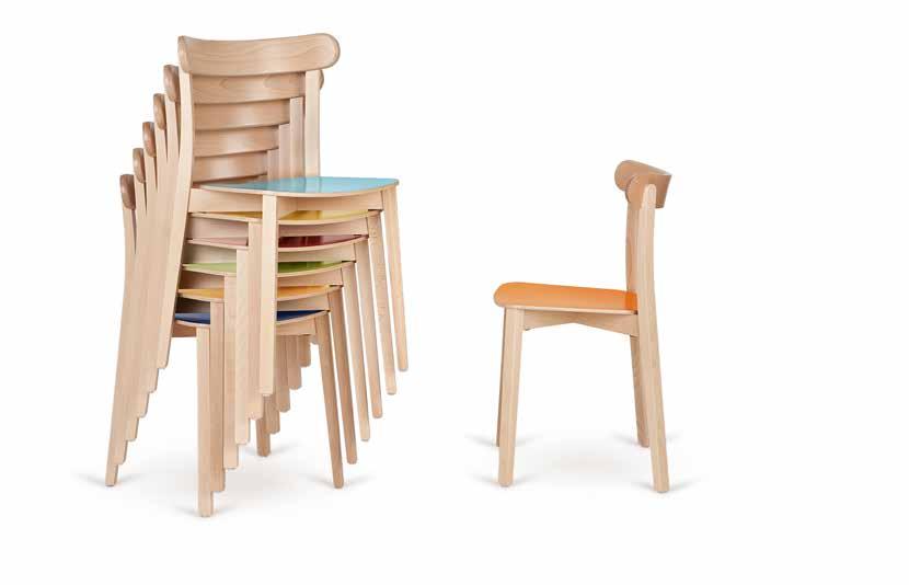 This is a perfect alternative for frequently used chairs (due to the colour pallet) made of artificial materials.