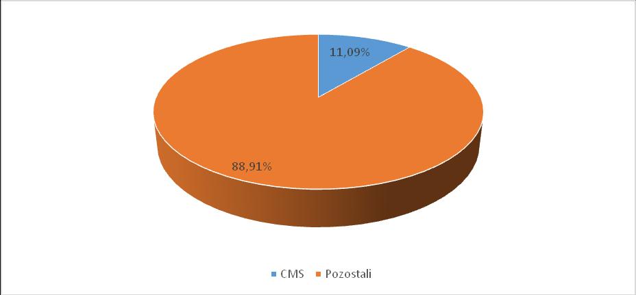 scaleniu) 1 CMS 11,09% 380 851 2 Pozostali 88,91% 3 054 057 Razem 3 434 908 Wysiłek, który podejmuje Zarząd Spółki jest ogromny, a - zdaniem niektórych wierzycieli - ostateczny, ale konieczny.