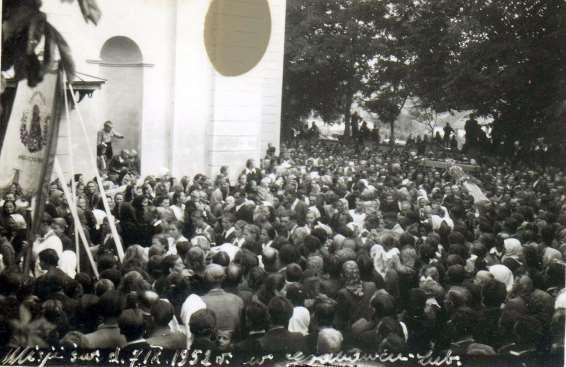 9 Zdjęcie 9 Rok 1952, 7 września. Zakończenie misji świętych w parafii w Grabowcu.