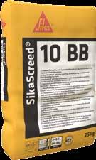 PRODUKTY SikaScreed -10 BB SikaScreed -20 BB Wydajna warstwa sczepna na bazie cementu do stosowania z zaprawą SikaScreed HardTop-70.
